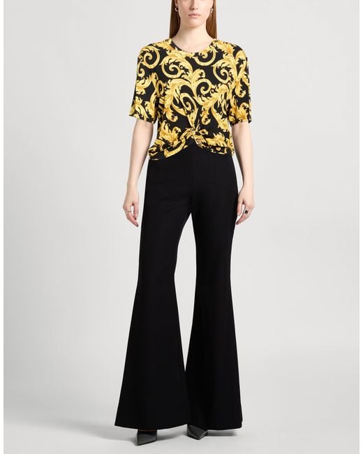 Versace Yellow T-Shirt Viscose, Elastane