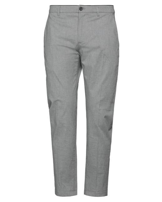 Department 5 Gray Pants Cotton, Elastane for men