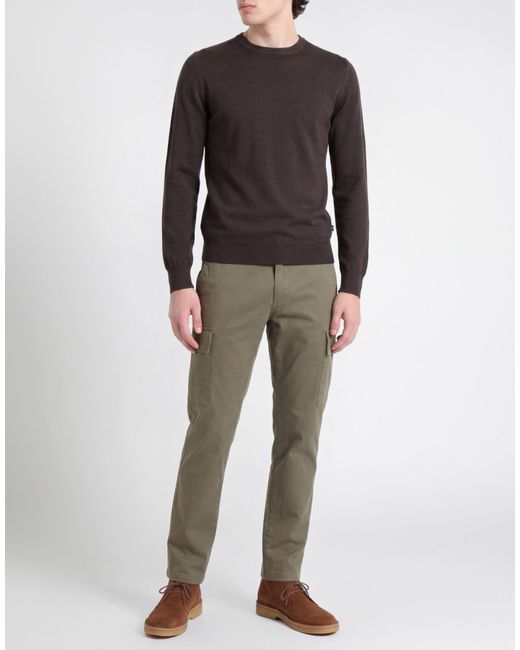 40weft Black Sweater Merino Wool for men