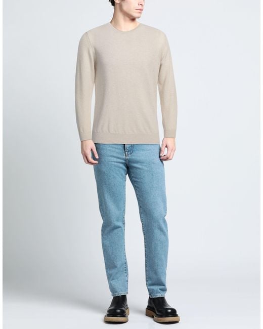 Moorer White Sweater Cashmere for men