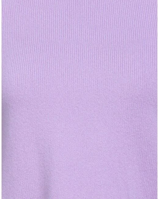 Maje Purple Sweater Cashmere, Polyamide, Elastane