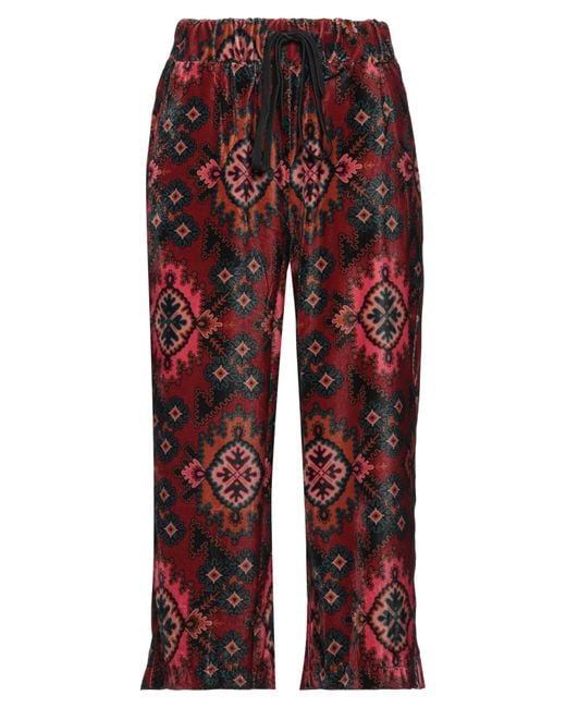 Ottod'Ame Red Brick Pants Cotton