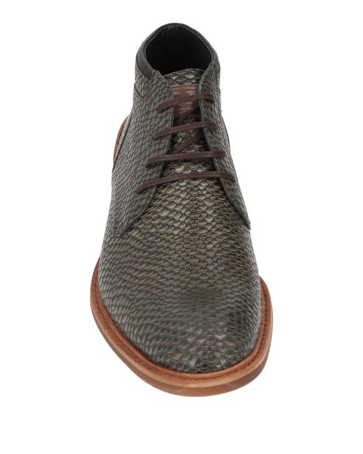 Floris Van Bommel Gray Ankle Boots for men