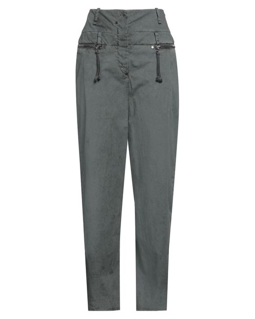 Masnada Gray Pants Cotton, Elastane