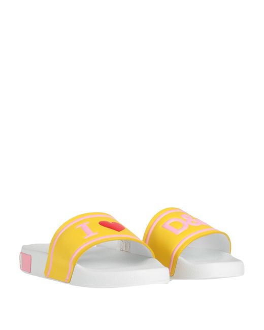 Dolce & Gabbana Yellow Sandals