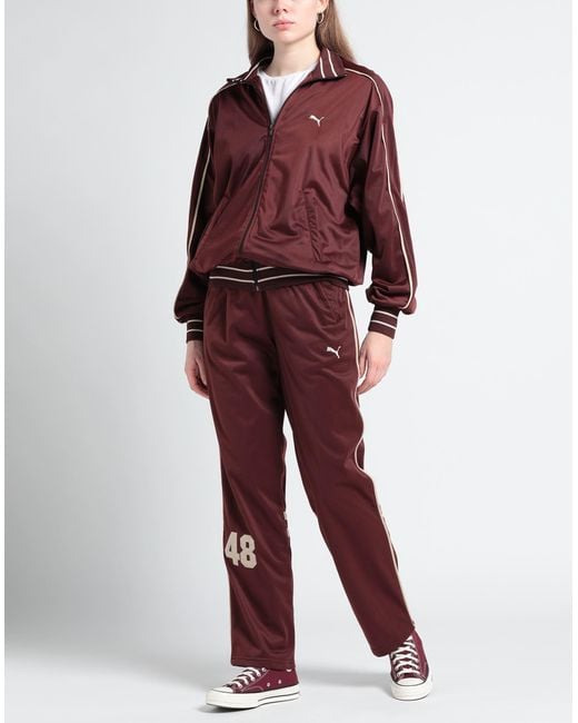 Maroon shop puma tracksuit
