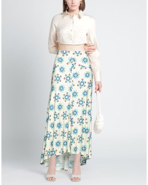 Rabanne Blue Maxi Skirt