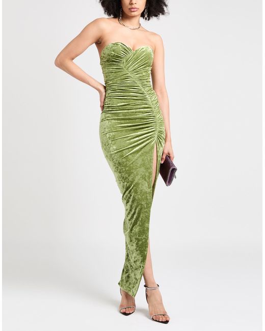 Alexandre Vauthier Green Maxi Dress Polyester, Elastane