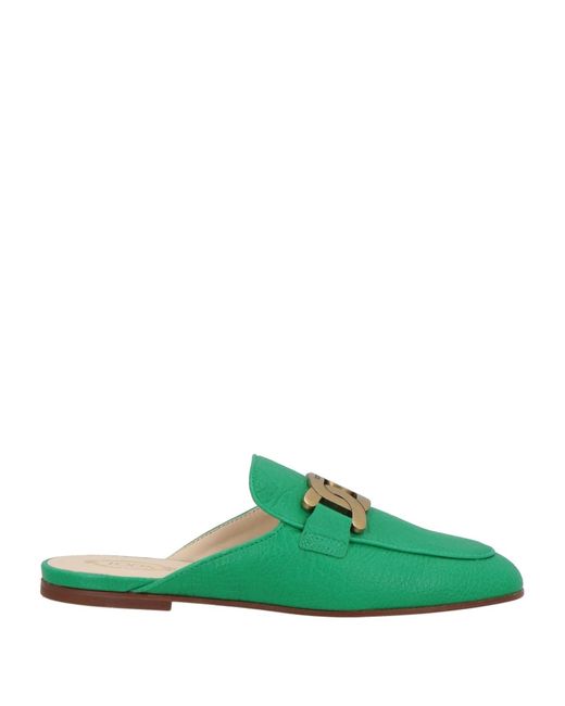 Tod's Green Mules & Clogs