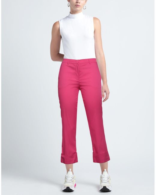 GOODMATCH Pink Pants Cotton, Polyamide, Elastane