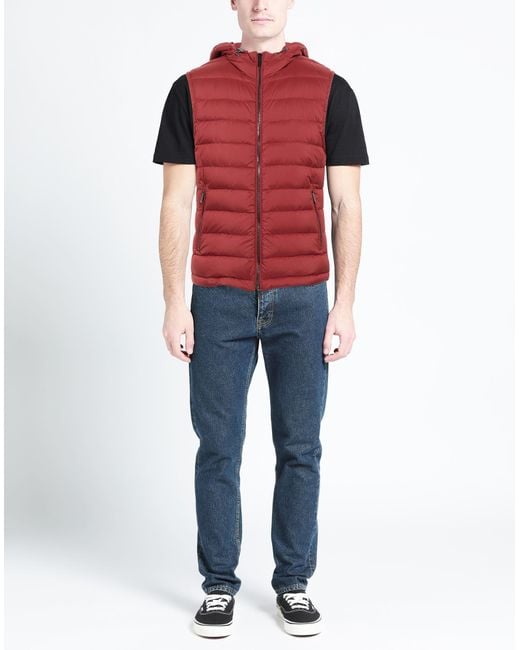 Moorer Red Gilet for men