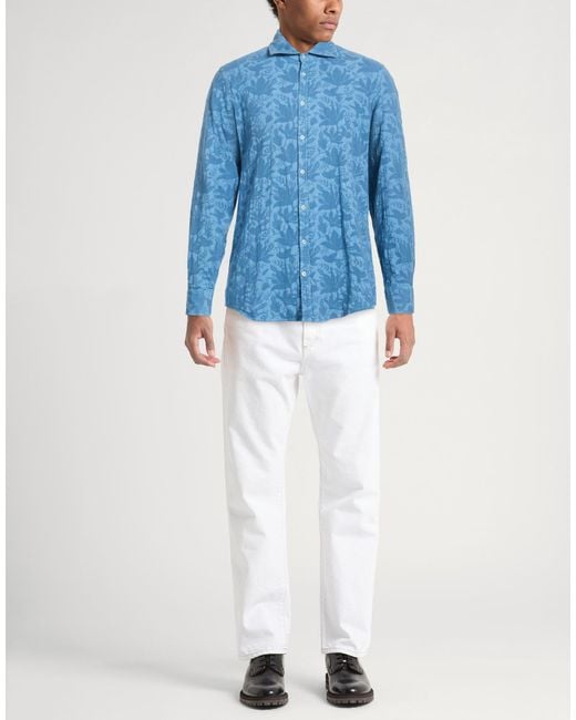 Camisa Massimo Alba de hombre de color Blue