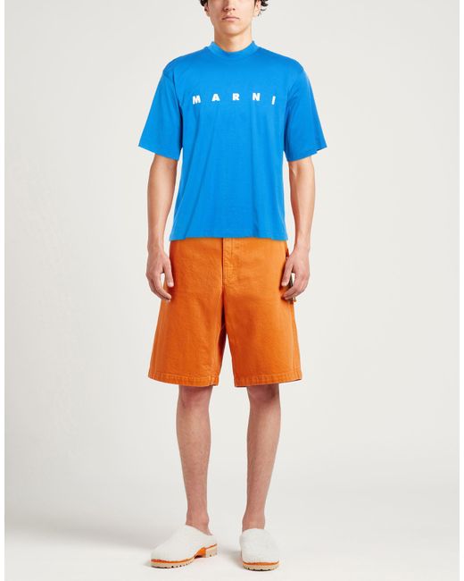 Marni Blue T-Shirt Cotton for men