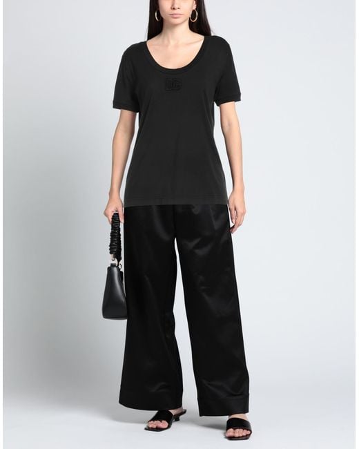 Dolce & Gabbana Black T-Shirt Cotton