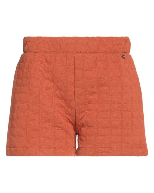 Dixie Orange Shorts & Bermuda Shorts Polyester, Cotton