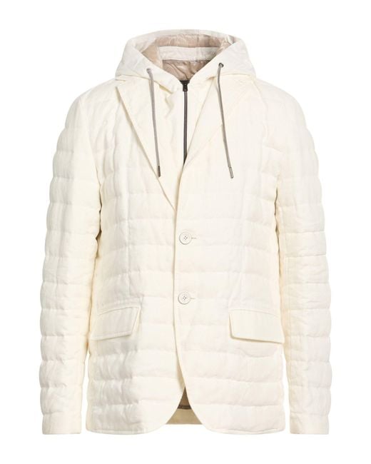 Herno Natural Cream Puffer Linen for men