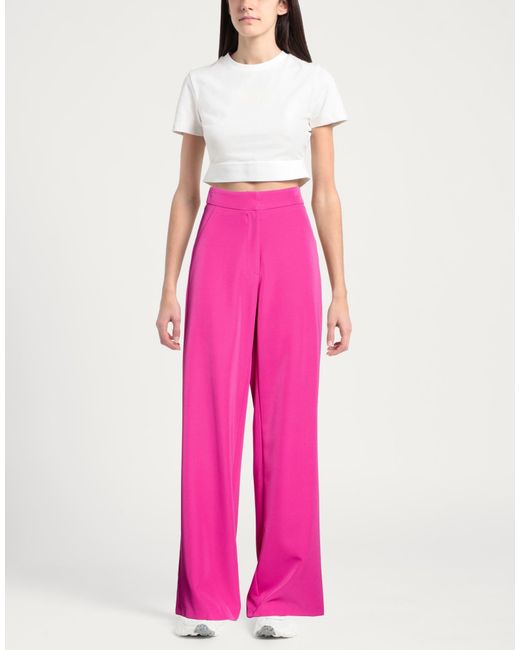 SILENCE LIMITED Red Pants Polyester, Elastane