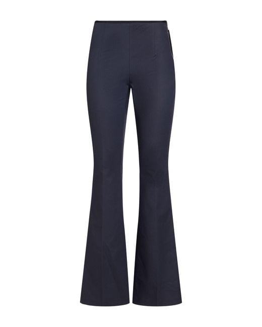 Moncler Blue Pants Cotton, Elastane