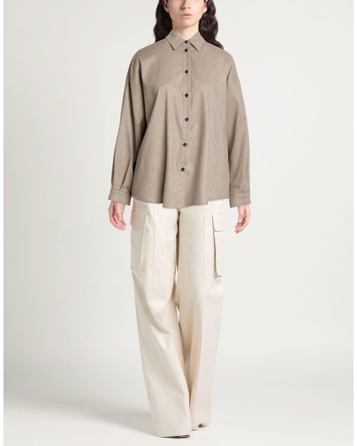 Camisa Cruna de color Natural