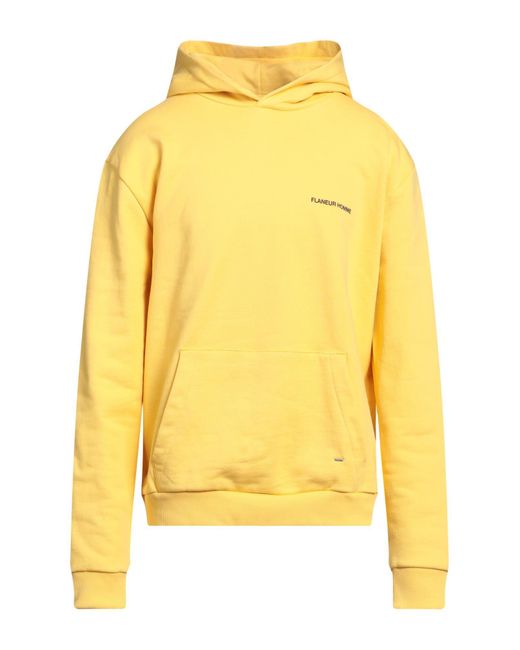 FLANEUR HOMME Yellow Sweatshirt for men