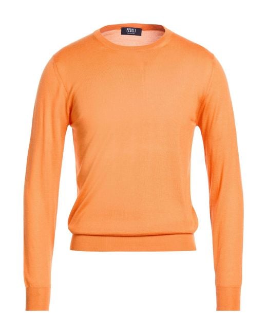 Fedeli Pullover in Orange für Herren