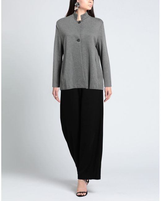 Peperosa Gray Blazer Viscose, Polyamide, Elastane
