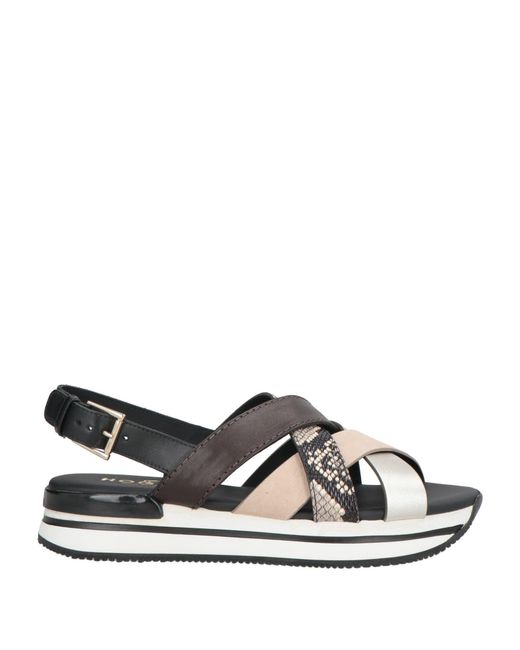 Hogan White Sandals Leather