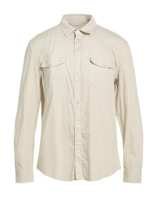Dondup White Shirt Cotton, Elastane for men