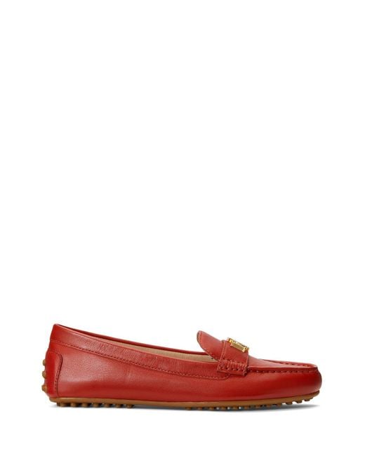 Ralph Lauren Red Mokassin