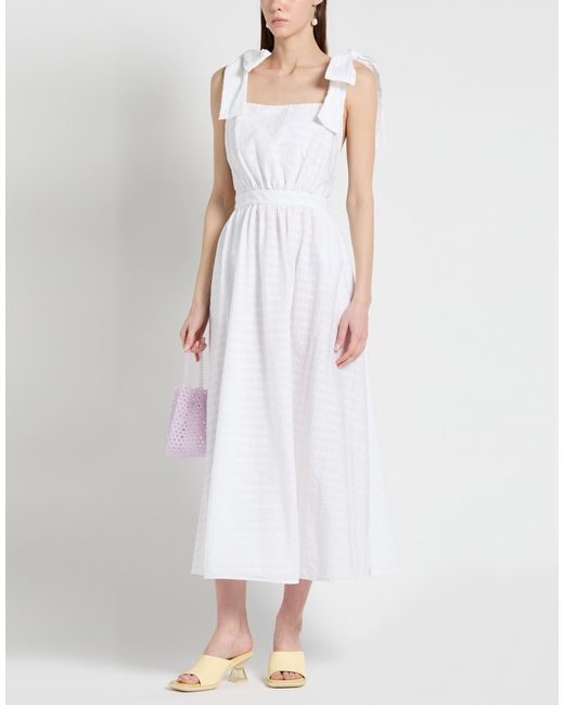 MSGM White Maxi Dress