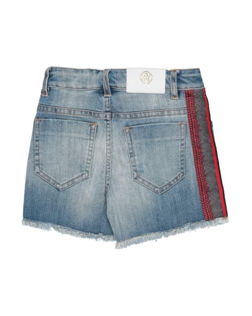 Roberto Cavalli Blue Denim Shorts