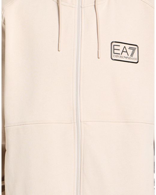 EA7 Natural Sweatshirt Cotton, Elastane for men
