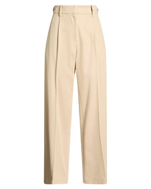 Brunello Cucinelli Natural Pants Cotton, Wool