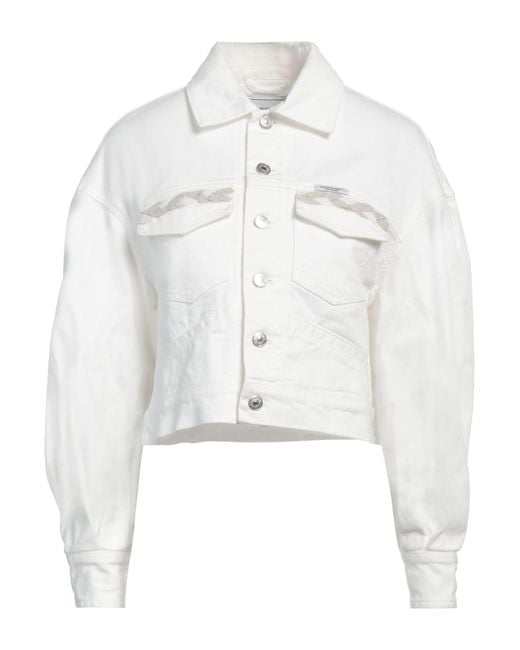 Forte White Denim Outerwear Cotton