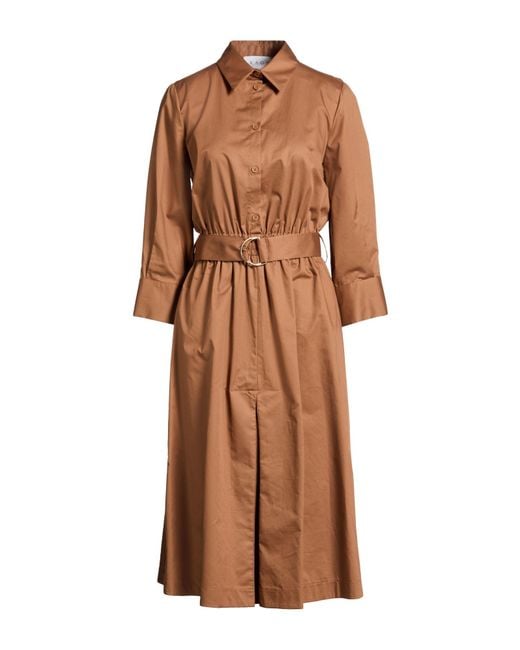Kaos Brown Midi Dresses