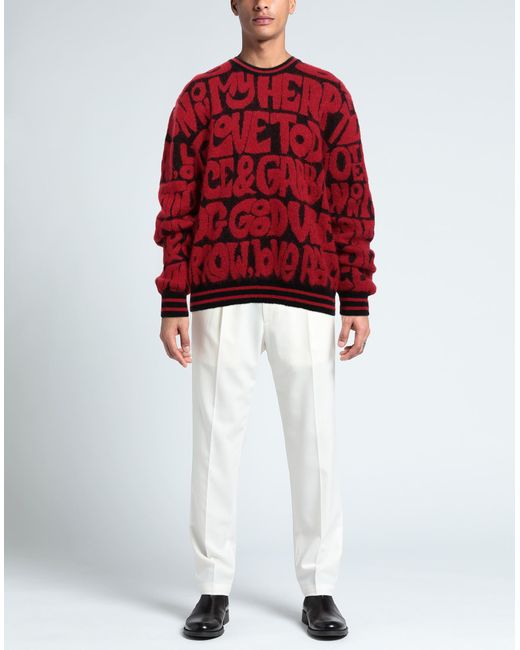 Dolce & Gabbana Red Jumper for men