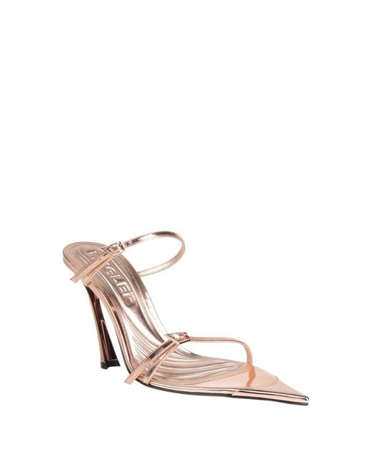 Mugler Metallic Sandals