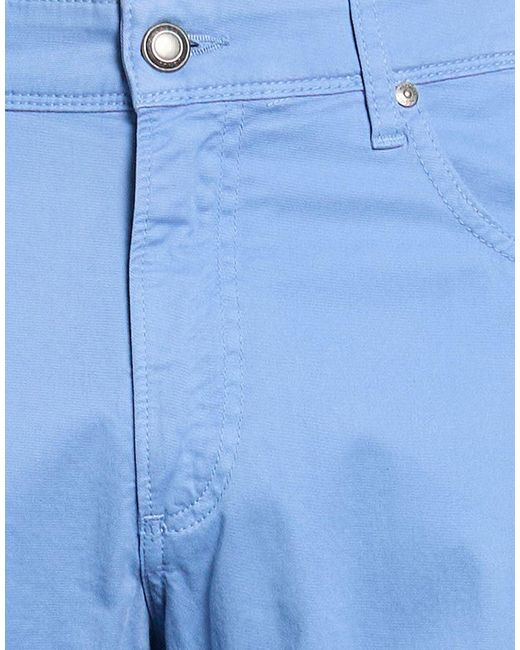 Hackett Blue Pants Cotton, Elastane for men