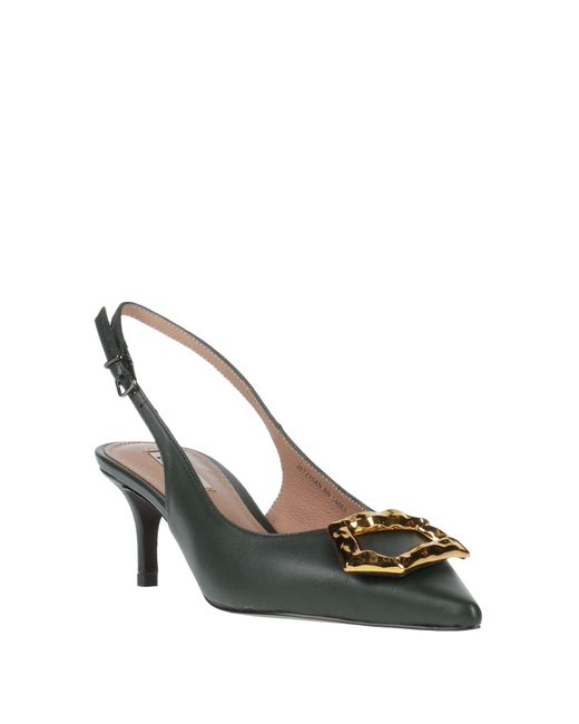 Bibi Lou Metallic Military Pumps Leather