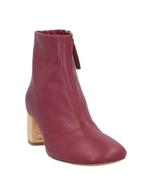 Forte_forte Purple Ankle Boots