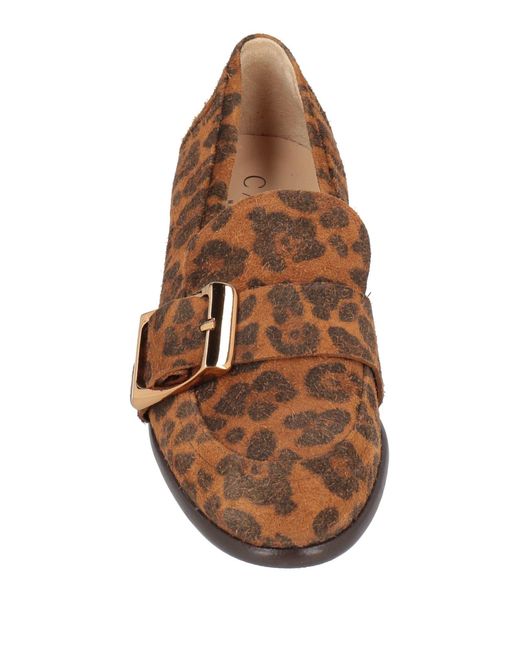 Casadei Brown Loafers Leather