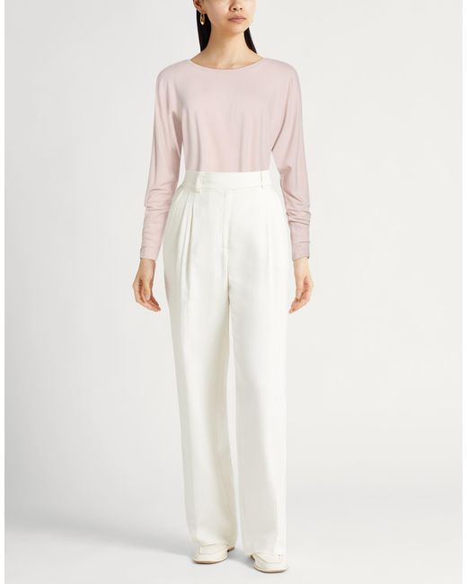 Majestic Filatures Pink T-Shirt Viscose, Elastane