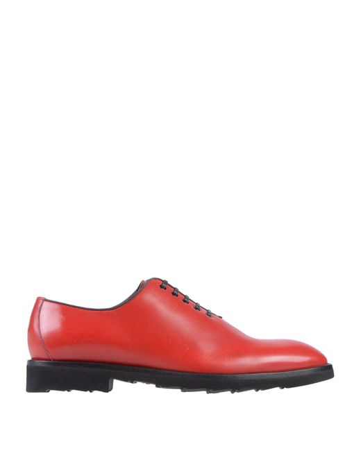 Dolce & Gabbana Red Lace-up Shoes for men