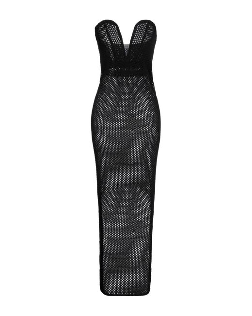 Laneus Black Maxi Dress Cotton