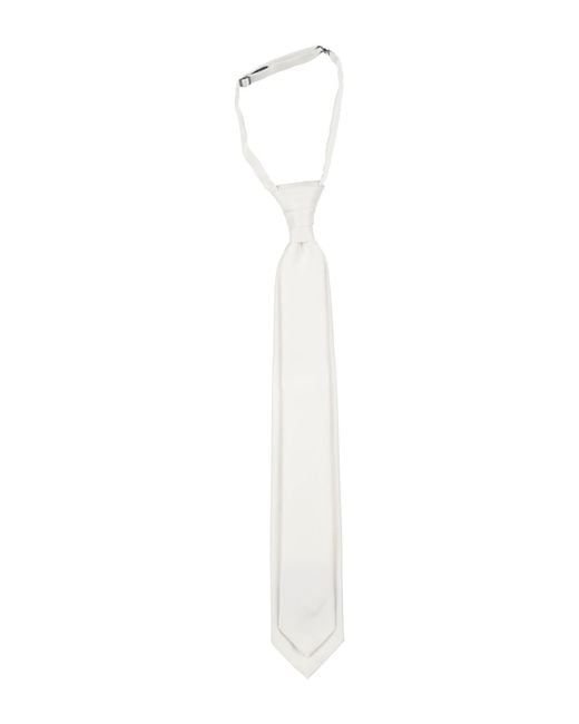 Manuel Ritz White Ivory Ties & Bow Ties Polyester for men