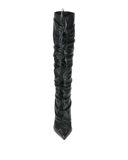 Sergio Rossi Black Boot Leather