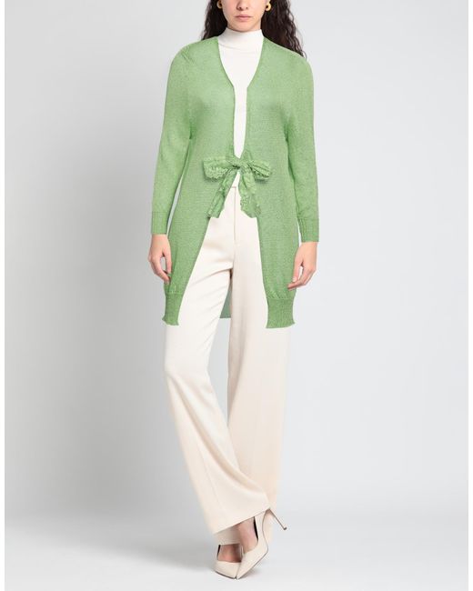 Pink Memories Green Cardigan
