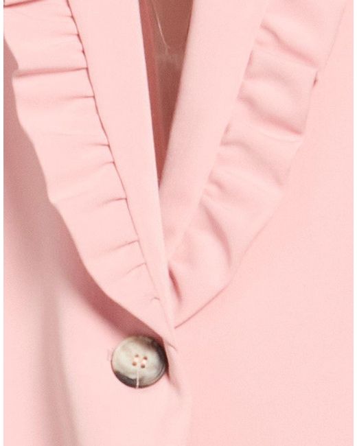 ViCOLO Pink Blazer Polyester, Viscose, Elastane