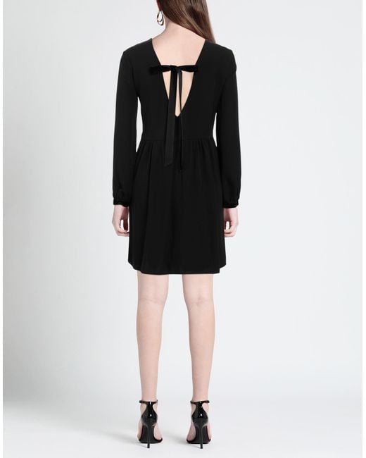 XT STUDIO Black Mini Dress Polyester, Elastane