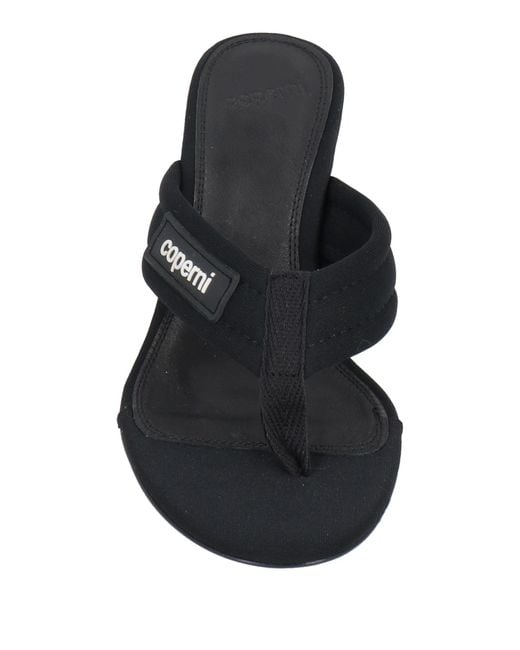 Coperni Black Thong Sandal Polyamide